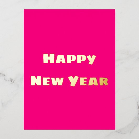 クリムゾンフェスティバルハッピーニューイヤーハガキ 箔シーズンポストカード (正面)