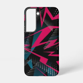 クリムゾンフラクチャー抽象芸術赤エネルギーシャード SAMSUNG GALAXY S22ケース