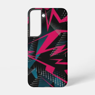 クリムゾンフラクチャー抽象芸術赤エネルギーシャード SAMSUNG GALAXY S22ケース