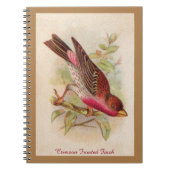 クリムゾンフロンフィンチ ノートブック (正面)