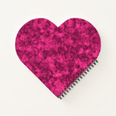 クリムゾンブライト大理石のパターン ノートブック (裏面)