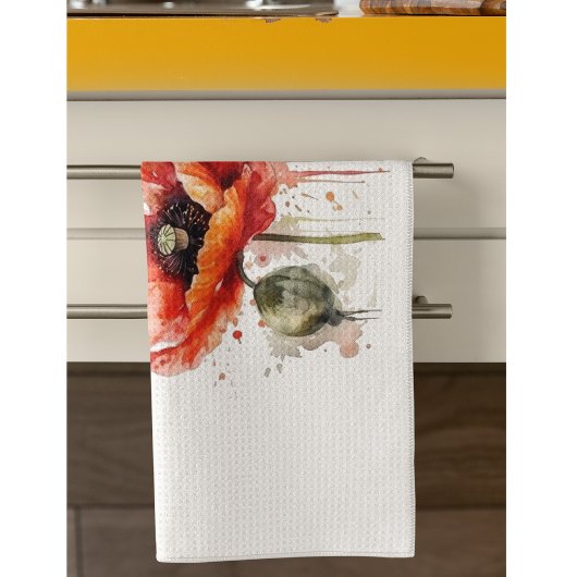 クリムゾンブルーム キッチンタオル