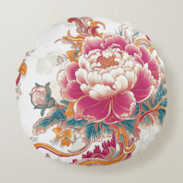 クリムゾンブルーム ラウンドクッション