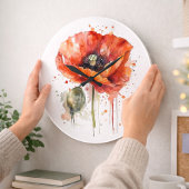 クリムゾンブルーム ラージ壁時計