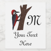 クリムゾンベリーウッドペッカー ワインラベル (シングルラベル)