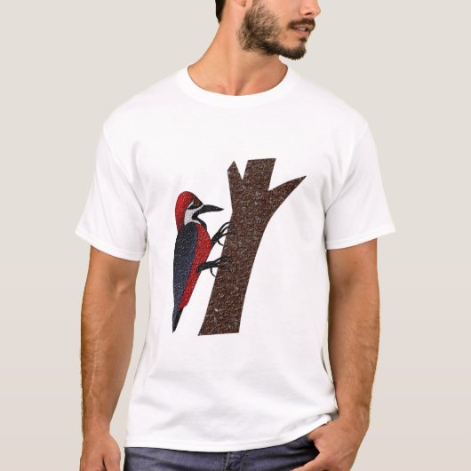 クリムゾンベリーウッドペッカー Tシャツ (正面)