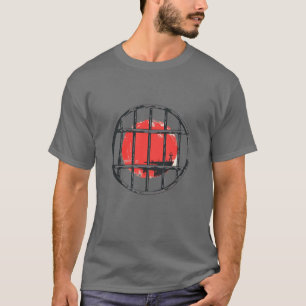クリムゾンホライズン:赤い太陽の後ろのバーTシャツ Tシャツ