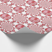 クリムゾンボルテックス:美しい赤クリケットボールアート ラッピングペーパー (角)