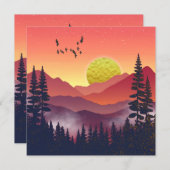 クリムゾンマウンテンランドスケープ (正面/裏面)