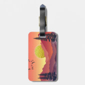 クリムゾンマウンテンランドスケープ ラゲッジタグ (裏面縦)