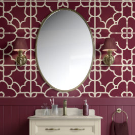 クリムゾンマジェシー – バーガンディ&クリーム – 洗練 壁紙