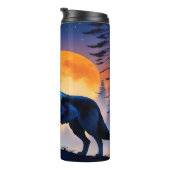 クリムゾンムーンウルフのセレナーデ。 タンブラー (回転右)