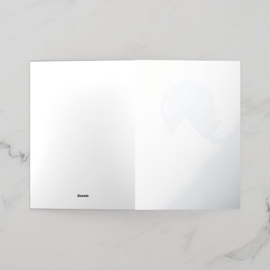 クリムゾンムーンライズグリーティングカード 箔グリーティングカード (外側レイダウン)