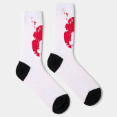 クリムゾンムーン忍者日本の – シルエットアート ソックス (右)