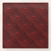 クリムゾンメタルに水が滴る ガラスコースター (正面)