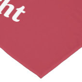 クリムゾンメリーレッドのテーブルランナー ショートテーブルランナー (コーナー)