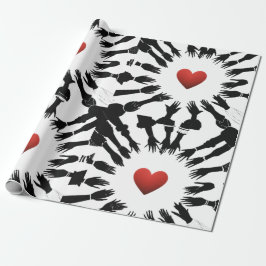 クリムゾンユニティ🫳：ブラックレッド♥️デザイン» ラッピングペーパー