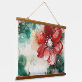 クリムゾンユレタイド開花植物学 吊り下げ型タペストリー (傾斜あり)