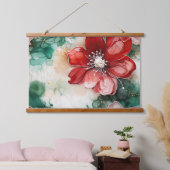 クリムゾンユレタイド開花植物学 吊り下げ型タペストリー (寝室)