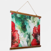 クリムゾンユレタイド開花植物学 吊り下げ型タペストリー (傾斜あり)