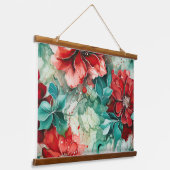 クリムゾンユレタイド開花植物学 吊り下げ型タペストリー (傾斜あり)