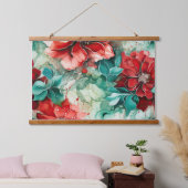 クリムゾンユレタイド開花植物学 吊り下げ型タペストリー (寝室)