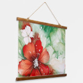 クリムゾンユレタイド開花植物学 吊り下げ型タペストリー (傾斜あり)