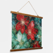 クリムゾンユレタイド開花植物学 吊り下げ型タペストリー (傾斜あり)