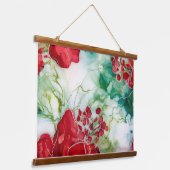 クリムゾンユレタイド開花植物学 吊り下げ型タペストリー (傾斜あり)