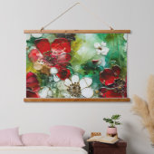 クリムゾンユレタイド開花植物学 吊り下げ型タペストリー (寝室)