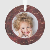 クリムゾンライトと金ゴールドフェアリーライト |家族で撮影した2枚 オーナメント (裏面)