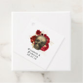 クリムゾンレッドと金ゴールド結婚ゴシック フェイバータグ (インサイチュ)