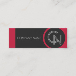 クリムゾンレッドはっきりした スキニー名刺