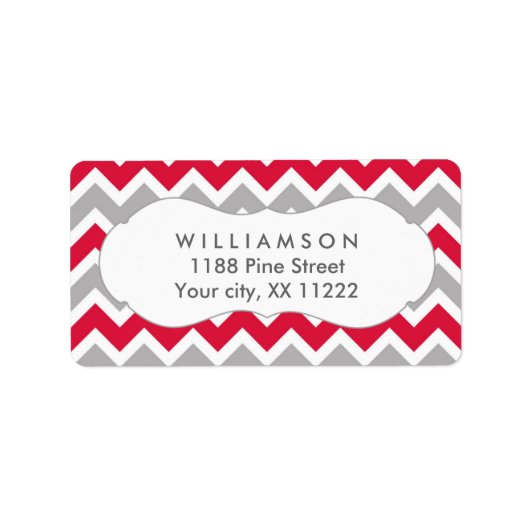 クリムゾンレッドグレーシボロンシャワーメッセージカード ラベル (正面)