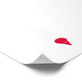 クリムゾンレッドゴルフ ポスター (角)