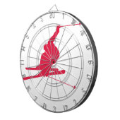 クリムゾンレッドスノースキー ダーツボード (正面右)