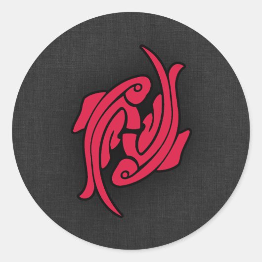 クリムゾンレッドピセス ラウンドシール (正面)