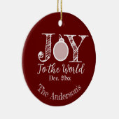 クリムゾンレッドマドンナと子どもの喜び セラミックオーナメント (右)