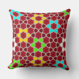 クリムゾンレッドモザイクオンスターカラーバリエーション クッション