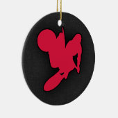 クリムゾンレッドモトクロス セラミックオーナメント (右)