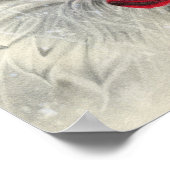 クリムゾンレッドローズゴシックガールマイムポスター ポスター (角)