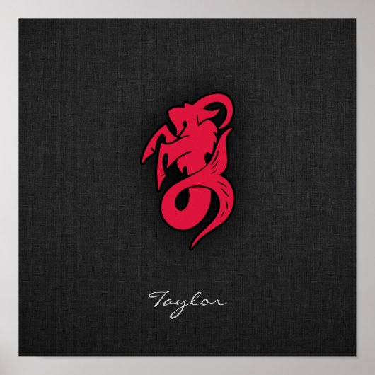 クリムゾンレッド山羊座 ポスター (正面)