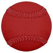 クリムゾンレッド無地のカラー |クラシック |エレガント | ソフトボール (裏面)