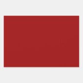 クリムゾンレッド無地のカラー ラッピングペーパーシート (正面)