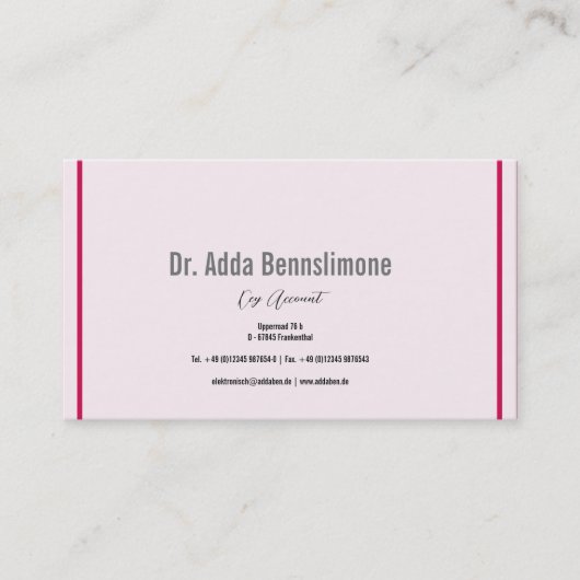 クリムゾンレッド 名刺 (正面)