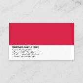 クリムゾンレッド | 「情熱と力」 名刺 (裏面)