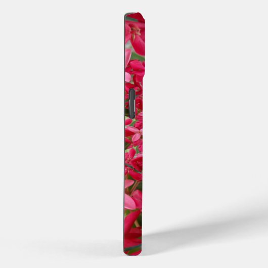 クリムゾン万華鏡のように千変万化するパターン:ブラッド・ミルクウィード・フラワーアート Case-Mate iPhoneケース (裏面 / 右)