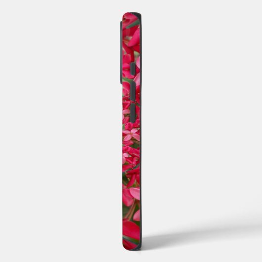 クリムゾン万華鏡のように千変万化するパターン:ブラッド・ミルクウィード・フラワーアート Case-Mate iPhoneケース (裏面 / 左)