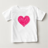 クリムゾン分離ハート ベビーTシャツ (正面)