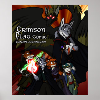 クリムゾン国旗のポスター ポスター